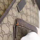 GUCCI GG Supreme Tote Bag PVC Beige 211137 Auth 205165-17