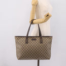 GUCCI GG Supreme Tote Bag PVC Beige 211137 Auth 205165-25