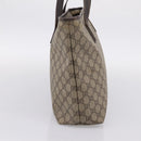 GUCCI GG Supreme Tote Bag PVC Beige 211137 Auth 205165-4