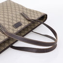 GUCCI GG Supreme Tote Bag PVC Beige 211137 Auth 205165-7