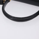 GUCCI Hand Bag Leather 2way Black Gold 000 23 0258 Auth 205166-10
