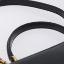 GUCCI Hand Bag Leather 2way Black Gold 000 23 0258 Auth 205166-11