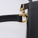 GUCCI Hand Bag Leather 2way Black Gold 000 23 0258 Auth 205166-12