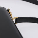 GUCCI Hand Bag Leather 2way Black Gold 000 23 0258 Auth 205166-13