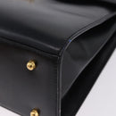 GUCCI Hand Bag Leather 2way Black Gold 000 23 0258 Auth 205166-18