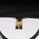 GUCCI Hand Bag Leather 2way Black Gold 000 23 0258 Auth 205166-24
