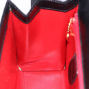 GUCCI Hand Bag Leather 2way Black Gold 000 23 0258 Auth 205166-30