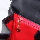 GUCCI Hand Bag Leather 2way Black Gold 000 23 0258 Auth 205166-32