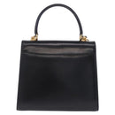 GUCCI Hand Bag Leather 2way Black Gold 000 23 0258 Auth 205166-4