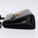 GUCCI Hand Bag Leather 2way Black Gold 000 23 0258 Auth 205166-7