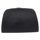 LOUIS VUITTON Epi Dauphine GM Cosmetic Pouch Black M48432 LV Auth 205168-3