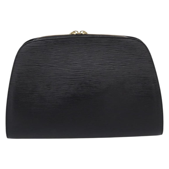 LOUIS VUITTON Epi Dauphine GM Cosmetic Pouch Black M48432 LV Auth 205168