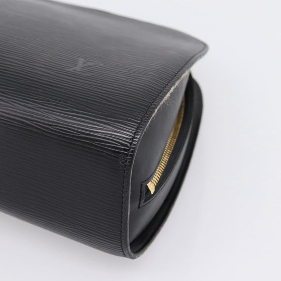 LOUIS VUITTON Epi Dauphine GM Cosmetic Pouch Black M48432 LV Auth 205168