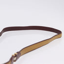 CARTIER Must Line Shoulder Bag Leather Beige Gold Auth 205170A-14