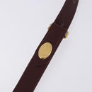 CARTIER Must Line Shoulder Bag Leather Beige Gold Auth 205170A-16