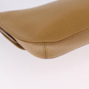 CARTIER Must Line Shoulder Bag Leather Beige Gold Auth 205170A-19