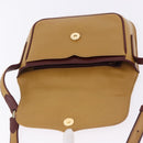 CARTIER Must Line Shoulder Bag Leather Beige Gold Auth 205170A-11