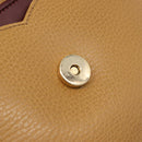 CARTIER Must Line Shoulder Bag Leather Beige Gold Auth 205170A-23