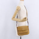 CARTIER Must Line Shoulder Bag Leather Beige Gold Auth 205170A-30