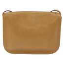 CARTIER Must Line Shoulder Bag Leather Beige Gold Auth 205170A-3