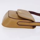 CARTIER Must Line Shoulder Bag Leather Beige Gold Auth 205170A-5