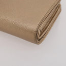 PRADA Bifold Wallet Safiano Leather Gold Auth 205174A-15