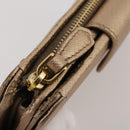 PRADA Bifold Wallet Safiano Leather Gold Auth 205174A-9