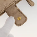PRADA Bifold Wallet Safiano Leather Gold Auth 205174A-19