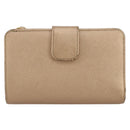PRADA Bifold Wallet Safiano Leather Gold Auth 205174A-2