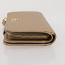 PRADA Bifold Wallet Safiano Leather Gold Auth 205174A-5