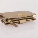 PRADA Bifold Wallet Safiano Leather Gold Auth 205174A-8
