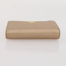 PRADA Bifold Wallet Safiano Leather Gold Auth 205174A-7