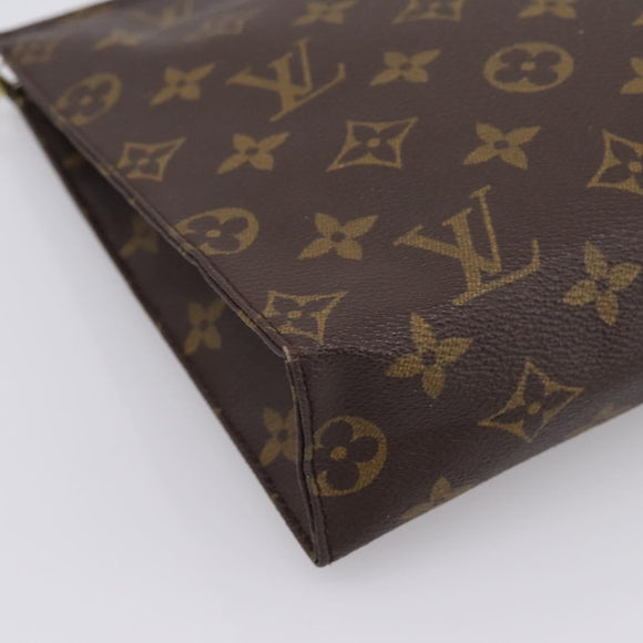 LOUIS VUITTON Monogram Poche Toilette 26 Pouch M47542 LV Auth 205180