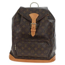LOUIS VUITTON Monogram Montsouris GM Backpack M51135 LV Auth 205184V-13