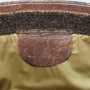 GUCCI GG Supreme Web Sherry Line Clutch Bag PVC Beige Auth 205187-14