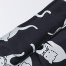 Miu Miu Cat Pattern Clutch Bag Satin Black Silver Auth 205189V-8
