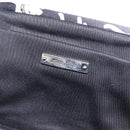 Miu Miu Cat Pattern Clutch Bag Satin Black Silver Auth 205189V-21