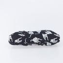 Miu Miu Cat Pattern Clutch Bag Satin Black Silver Auth 205189V-6