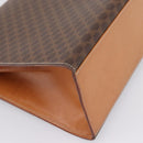 CELINE Macadam Canvas Hand Bag PVC Leather Brown Gold Auth 205190V-16