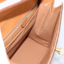 CELINE Macadam Canvas Hand Bag PVC Leather Brown Gold Auth 205190V-19
