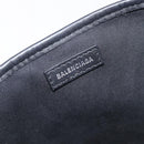 Balenciaga Navy Cabas S Hand Bag Canvas Navy Silver 339933 Auth 205192-15