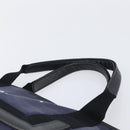 Balenciaga Navy Cabas S Hand Bag Canvas Navy Silver 339933 Auth 205192-8