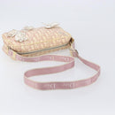 Christian Dior Trotter Canvas Shoulder Bag PVC Pink Silver Auth 205193-10
