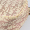 Christian Dior Trotter Canvas Shoulder Bag PVC Pink Silver Auth 205193-16