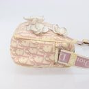 Christian Dior Trotter Canvas Shoulder Bag PVC Pink Silver Auth 205193-5