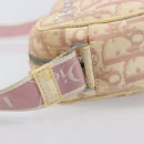 Christian Dior Trotter Canvas Shoulder Bag PVC Pink Silver Auth 205193-8
