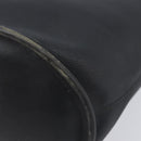 Coach Shoulder Bag Leather Black Gold Auth 205194-12
