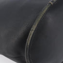 Coach Shoulder Bag Leather Black Gold Auth 205194-13