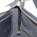 Coach Shoulder Bag Leather Black Gold Auth 205194-20