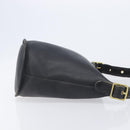 Coach Shoulder Bag Leather Black Gold Auth 205194-4